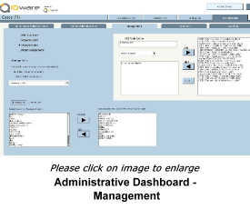 administrative dashboard